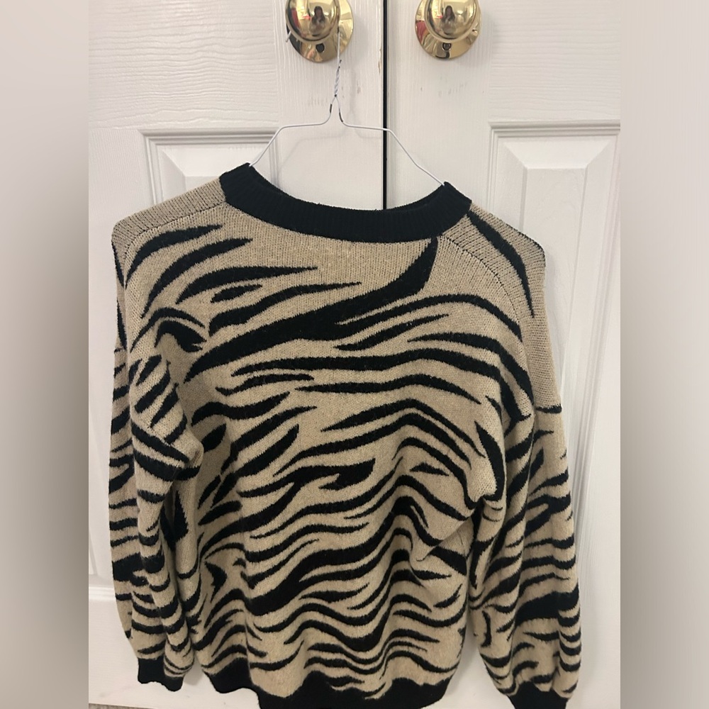 Zebra Print Sweater - image 2